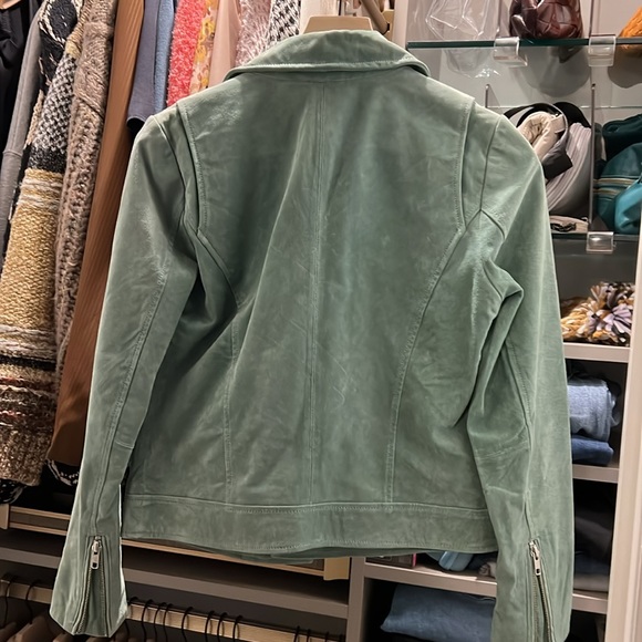 Current Air - green suede leather jacket - M (like new!) - Picture 7 of 8